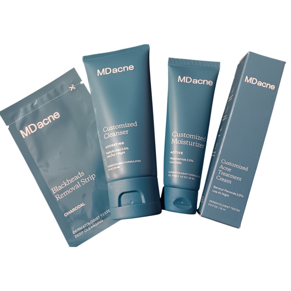 MDacne Acne Treatment Set Starter Kit  Salicylic Acid